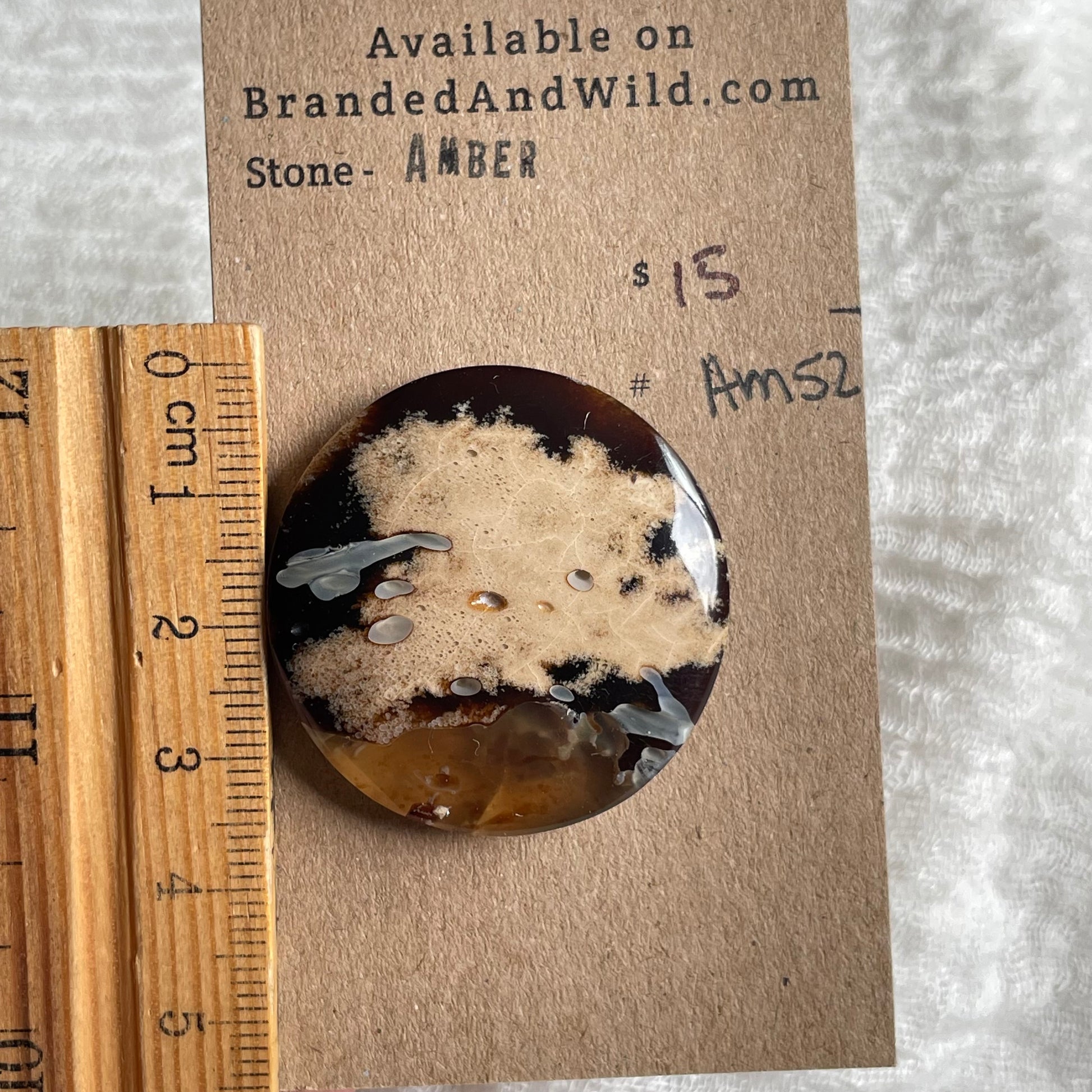 Amber Cabochon AM52 5B755891-F758-4EE9-ABA8-F7443B059DD3 Brandedandwild.com