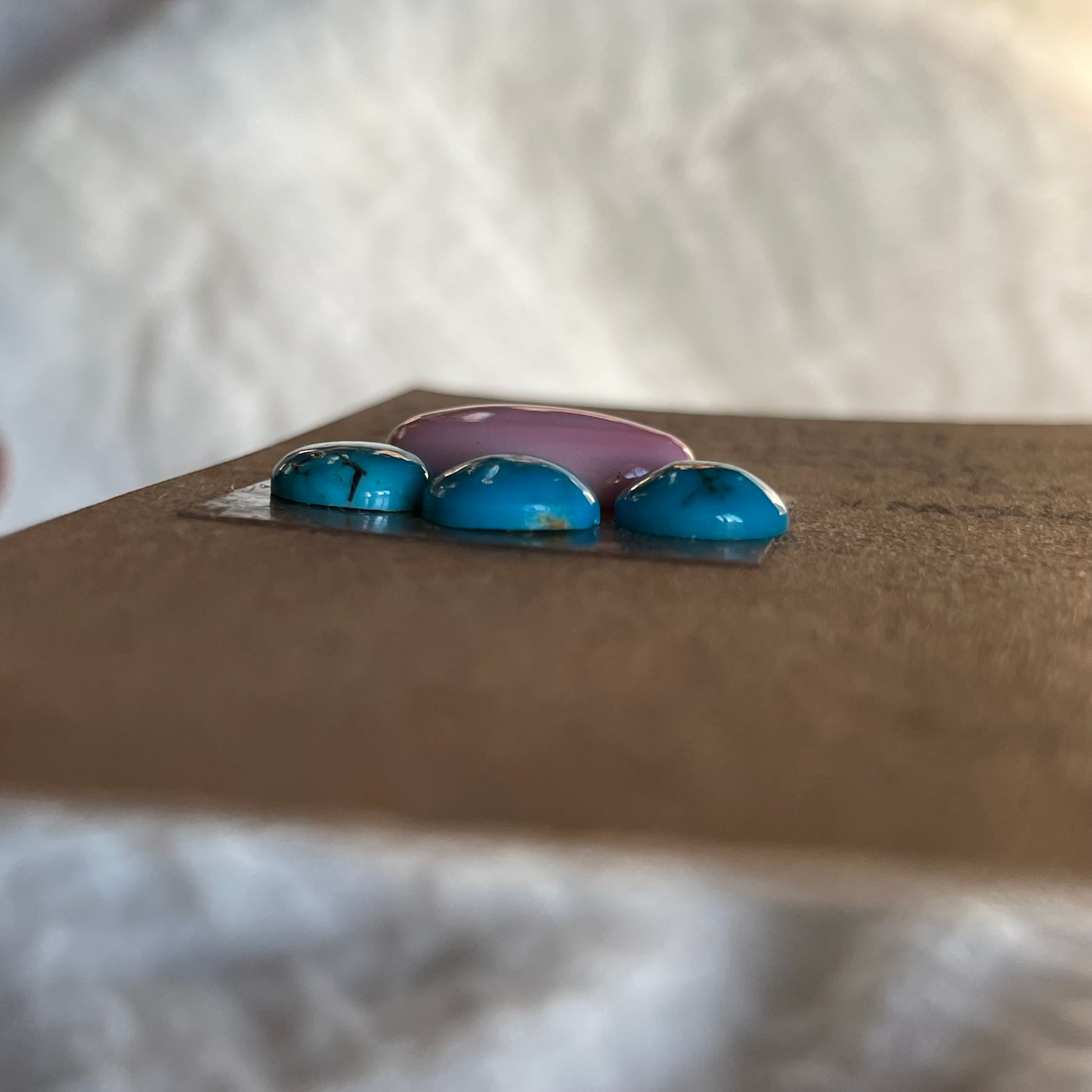 Turquoise / Pink Conch Cabochon - MIX65 5B80B20E-0A36-4BB1-AB7B-EF4CF9C872C6 Brandedandwild.com