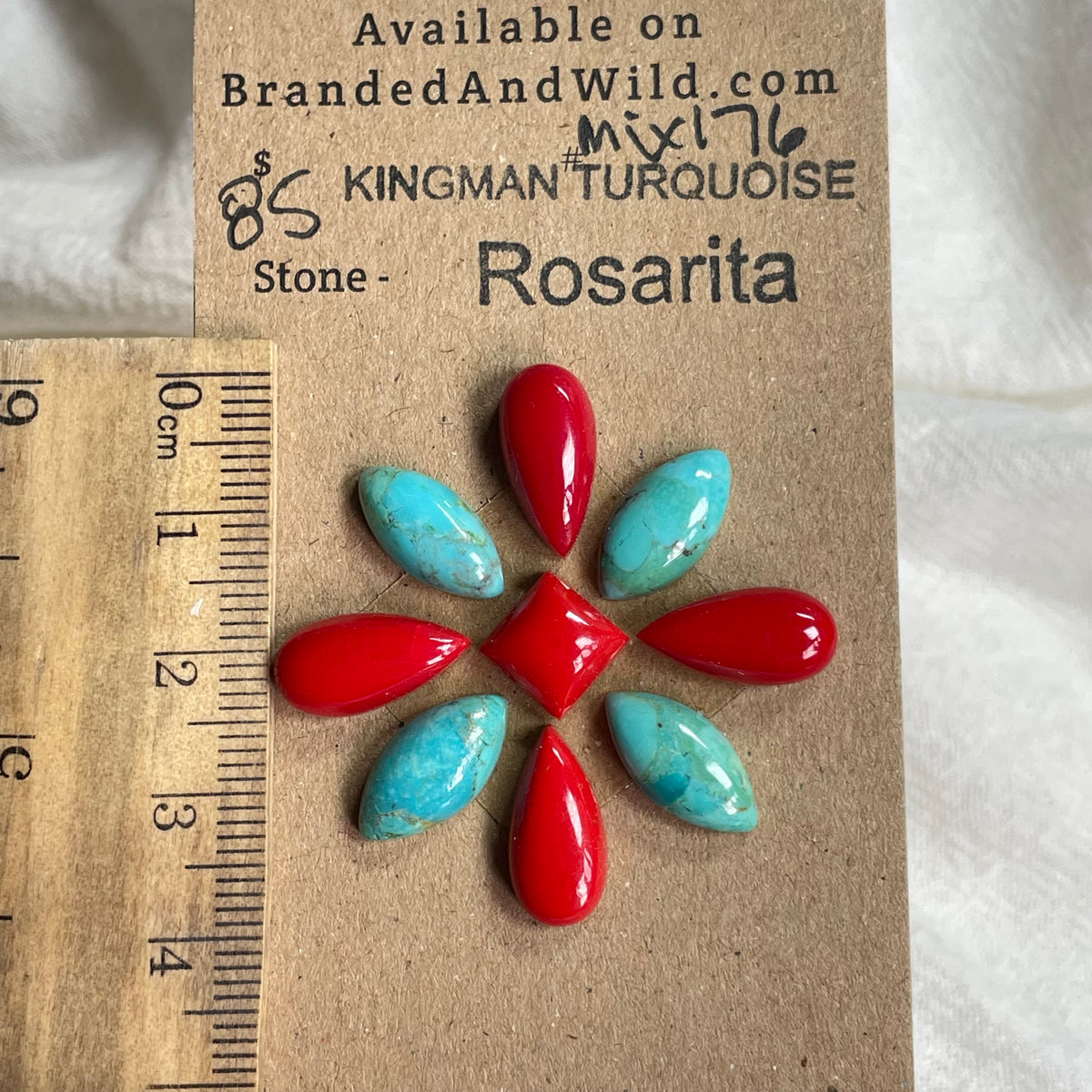 Rosarita / Kingman Cabochon - MIX176 5BACFAFE-D86D-412B-8CF2-B449F0FE6F46 Brandedandwild.com
