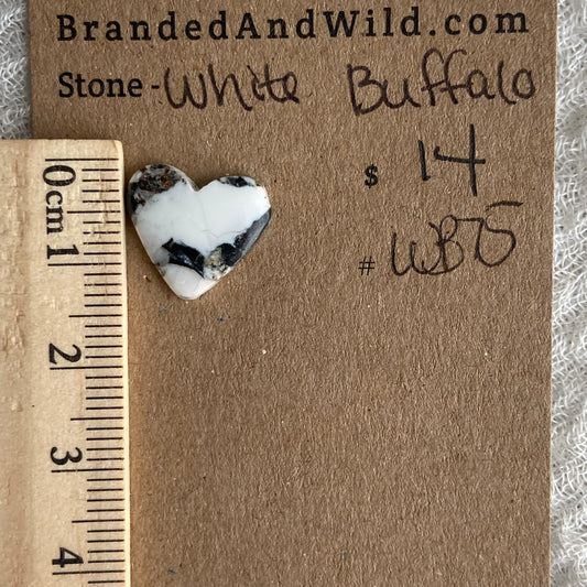 White Buffalo Cabochon - WB75