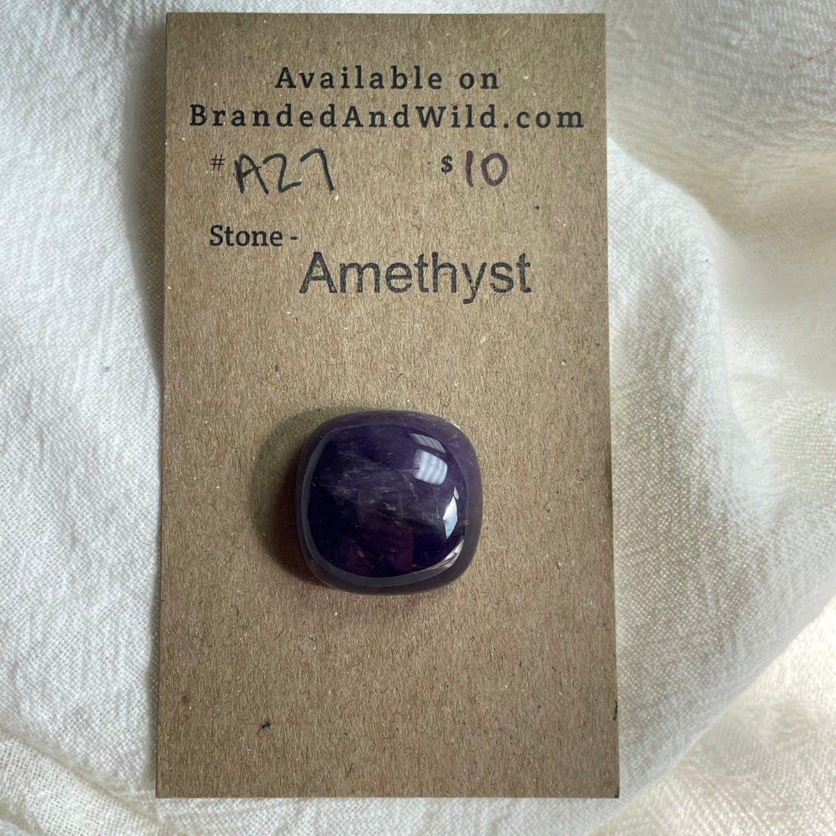 Amethyst Cabochon - A27 5BD80EE0-670B-47DB-9F41-21B550CEA225 Brandedandwild.com
