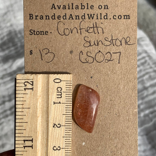 Confetti Sunstone Cabochon - CS027