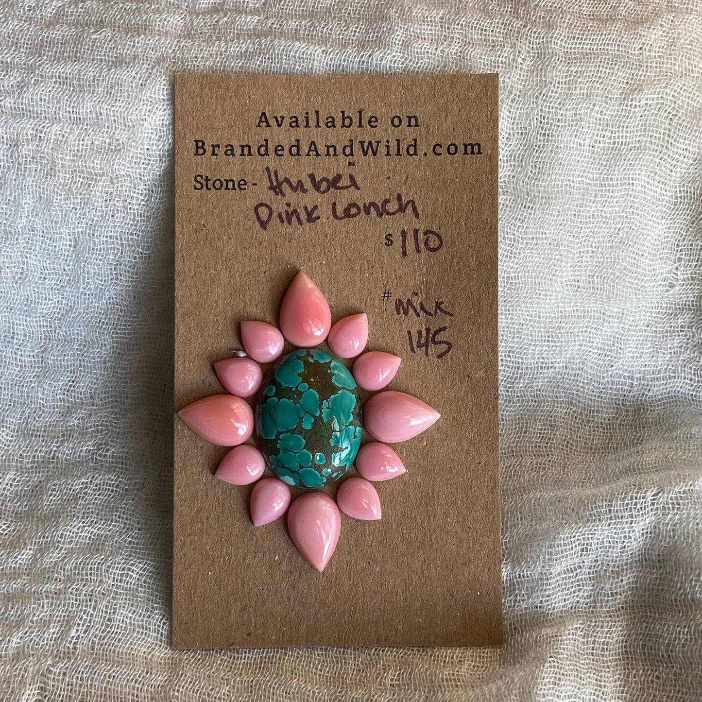 Hubei Pink Conch Cabochon - mix145