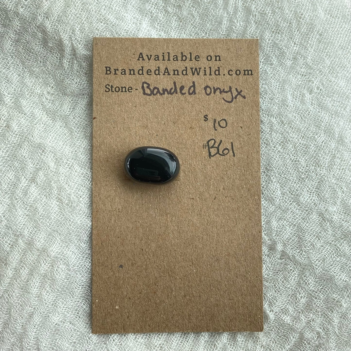 Black Onyx - Cabochon - B61