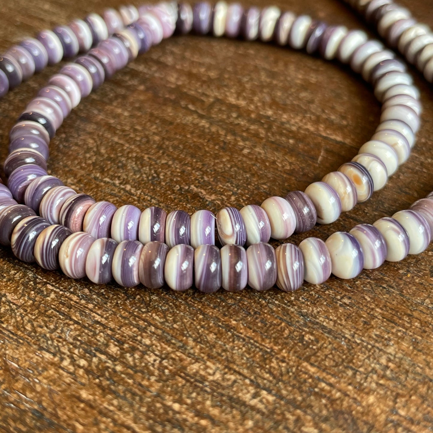 Natural Wampum Quahog Shell 6mm 16" - WQB02 5C298C8C-29D6-4D89-A724-D57069660DEF Brandedandwild.com