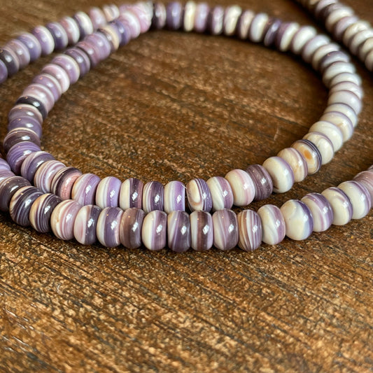 Natural Wampum Quahog Shell 6mm 16" - WQB02 5C298C8C-29D6-4D89-A724-D57069660DEF Brandedandwild.com