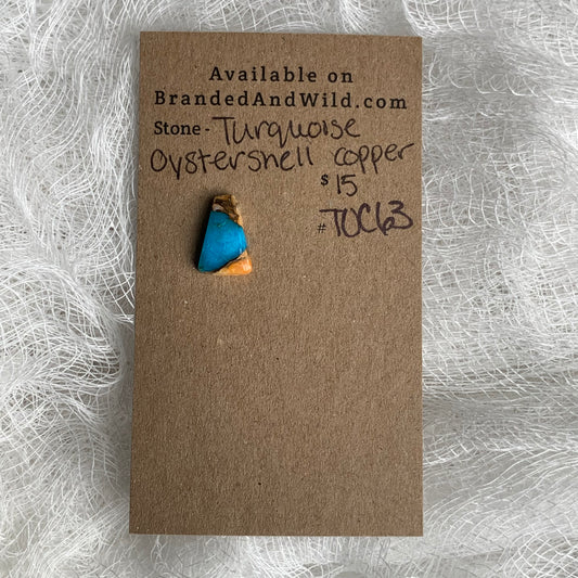 Turquoise, Oystershell, Copper Cabochon - TOC63