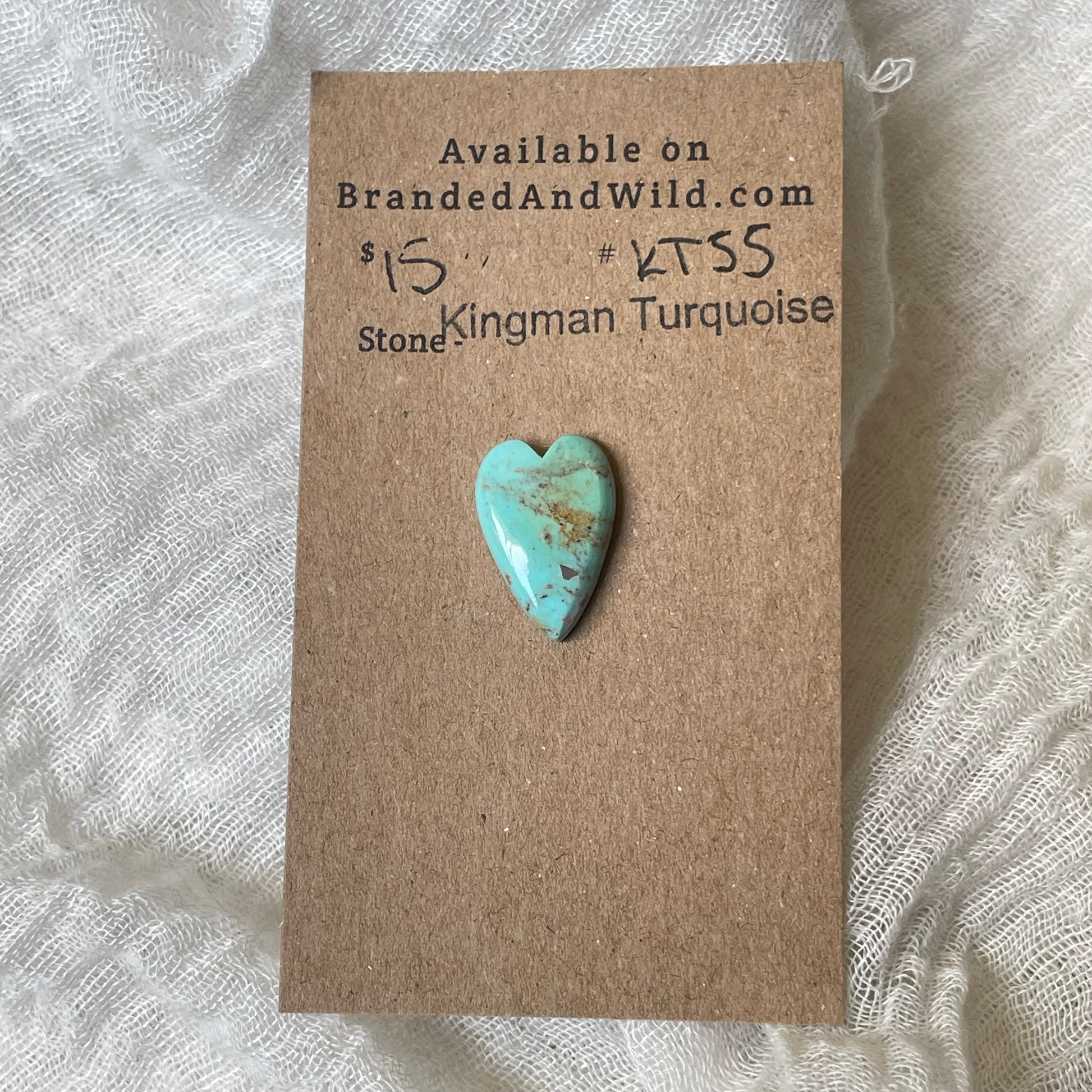 Kingman Turquoise Cabochon - KT55 5C3B0D62-3A13-46E0-BD5B-BC776ADFEB82 Brandedandwild.com