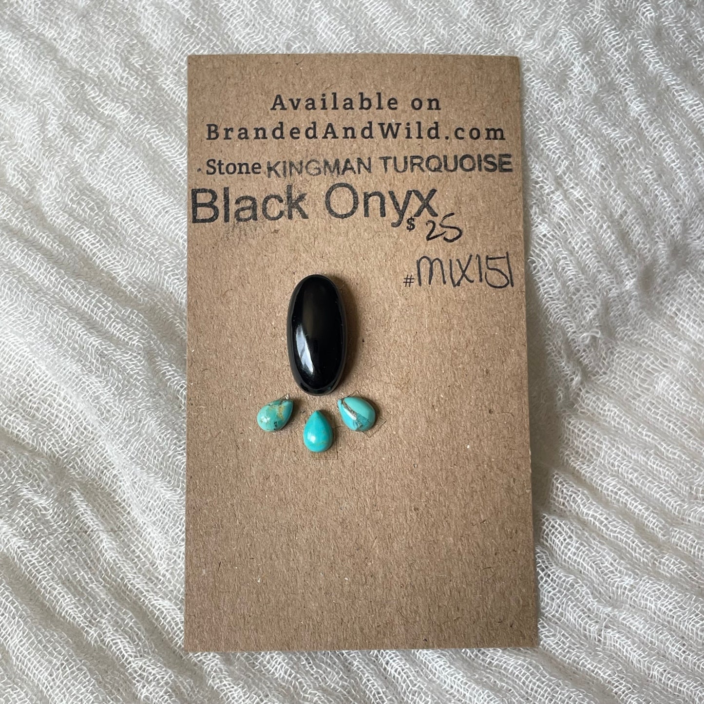 Kingman / Black Onyx Cabochon - Mix151 5C476744-10C3-47F0-B257-758CCC13407D Brandedandwild.com