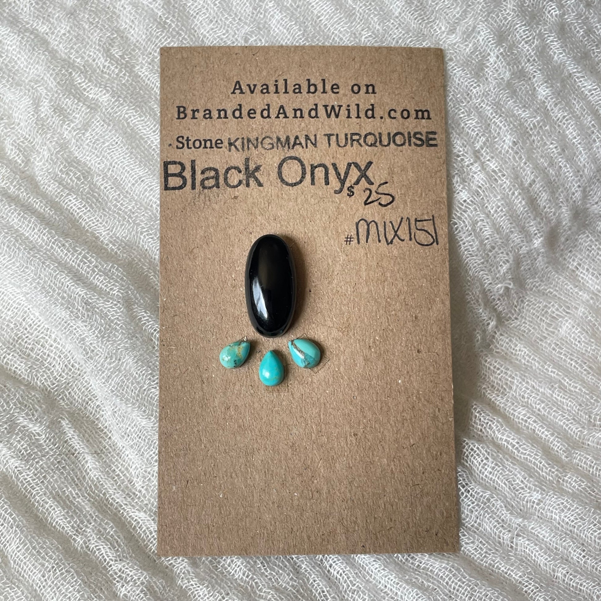 Kingman / Black Onyx Cabochon - Mix151 5C476744-10C3-47F0-B257-758CCC13407D Brandedandwild.com