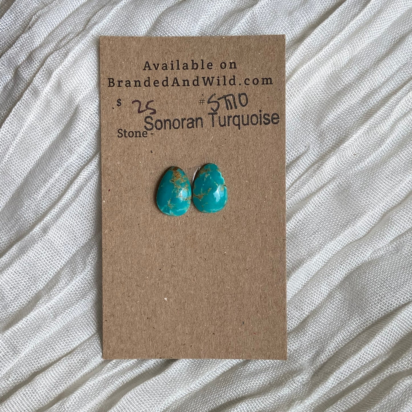 Sonoran Turquoise Cabochon - ST110 5C49F946-0FC4-4C7B-AFCD-6F4536A6755A Brandedandwild.com