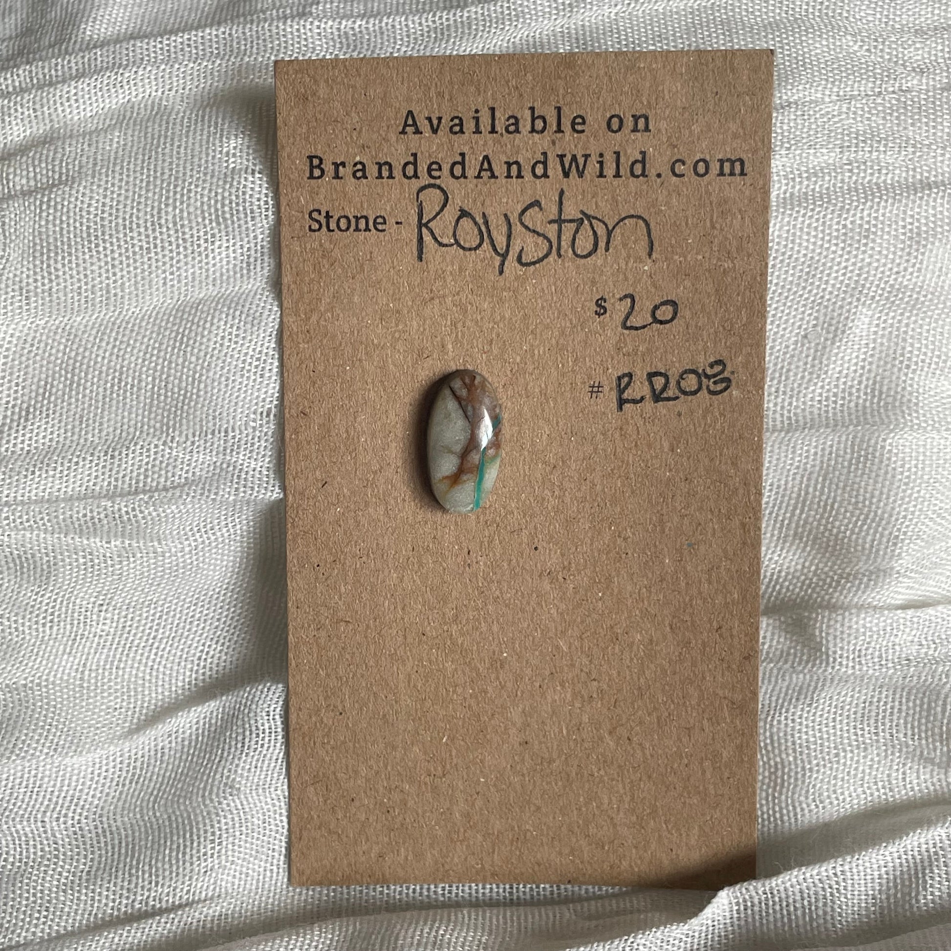 Royston Ribbon Turquoise Cabochon RR08 5C5D8F3A-6D83-479B-94CA-89ACA2066EE4 Brandedandwild.com