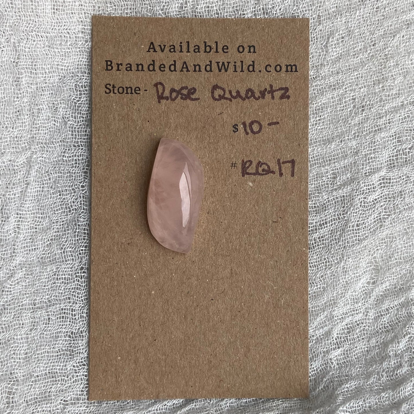 Rose Quartz Cabochon - RQ17