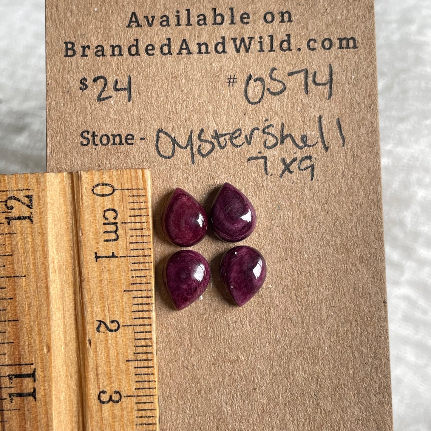 Spiny Oyster Shell Cabochon - OS74 5C64D0BB-BD50-4BC8-A1F4-E3E8711DAF76 Brandedandwild.com