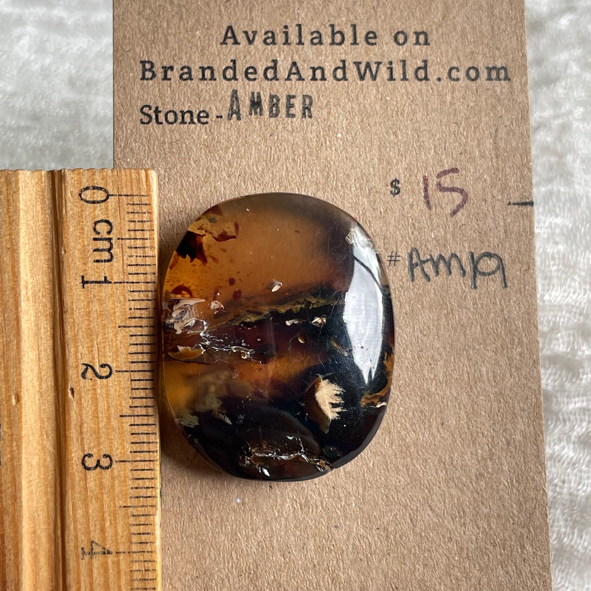 Amber Cabochon AM19 5C7CCD8C-AD38-451C-A754-60163A180001 Brandedandwild.com