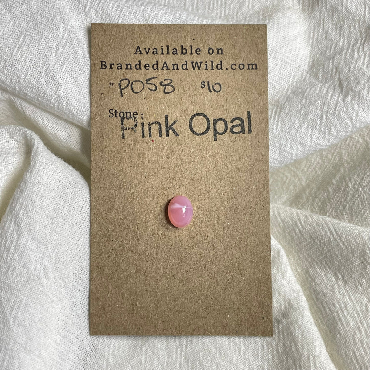 Pink Opal Cabochon - PO58 5C7EF631-302D-426E-BFE0-F818805B81E9 Brandedandwild.com