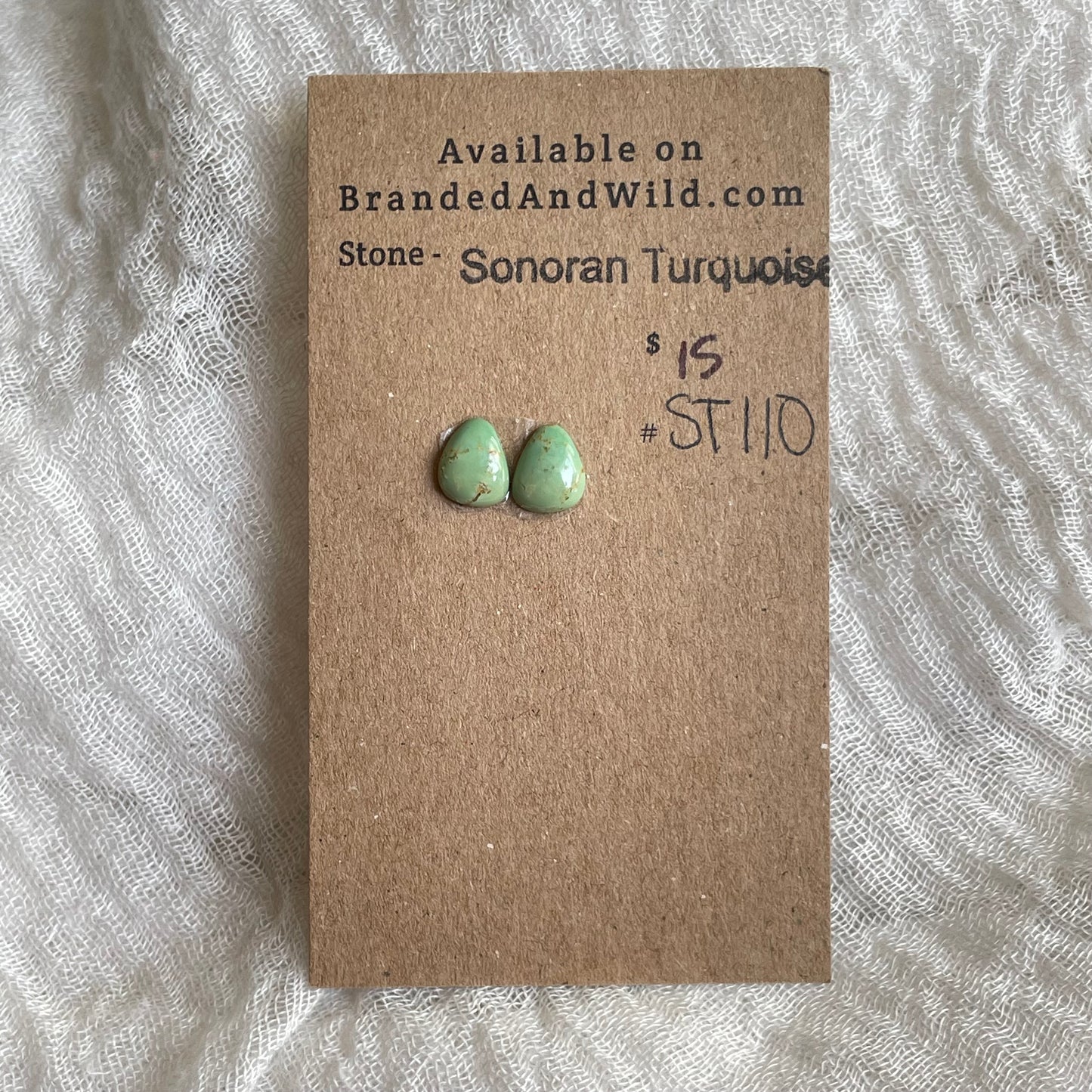 Sonoran Turquoise Cabochon - ST110 5C9D85E2-6ACA-49D3-854E-4D0DAF2DEC12 Brandedandwild.com