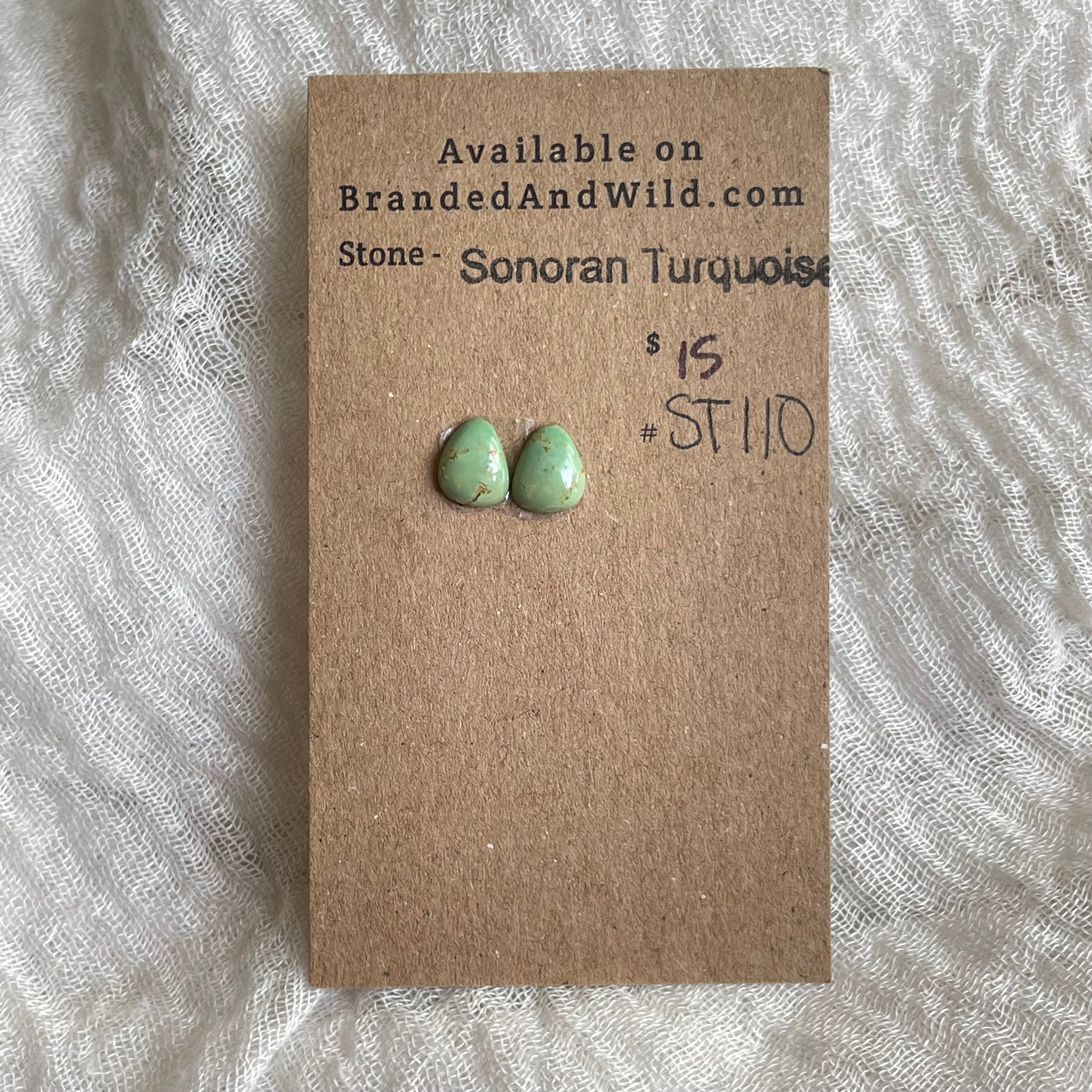 Sonoran Turquoise Cabochon - ST110 5C9D85E2-6ACA-49D3-854E-4D0DAF2DEC12 Brandedandwild.com