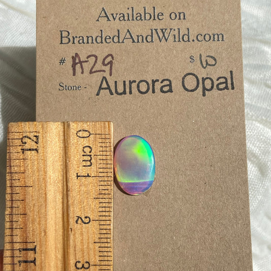 Aurora Opal Cabochon - A29 5CC58F03-B2CE-433C-890B-05DD546A3DF3 Brandedandwild.com