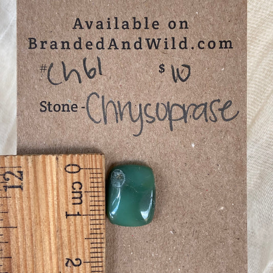 Chrysoprase Cabochon - Ch61 5CD7BFC6-22BD-4FDB-AA66-09EE639102D9 Brandedandwild.com