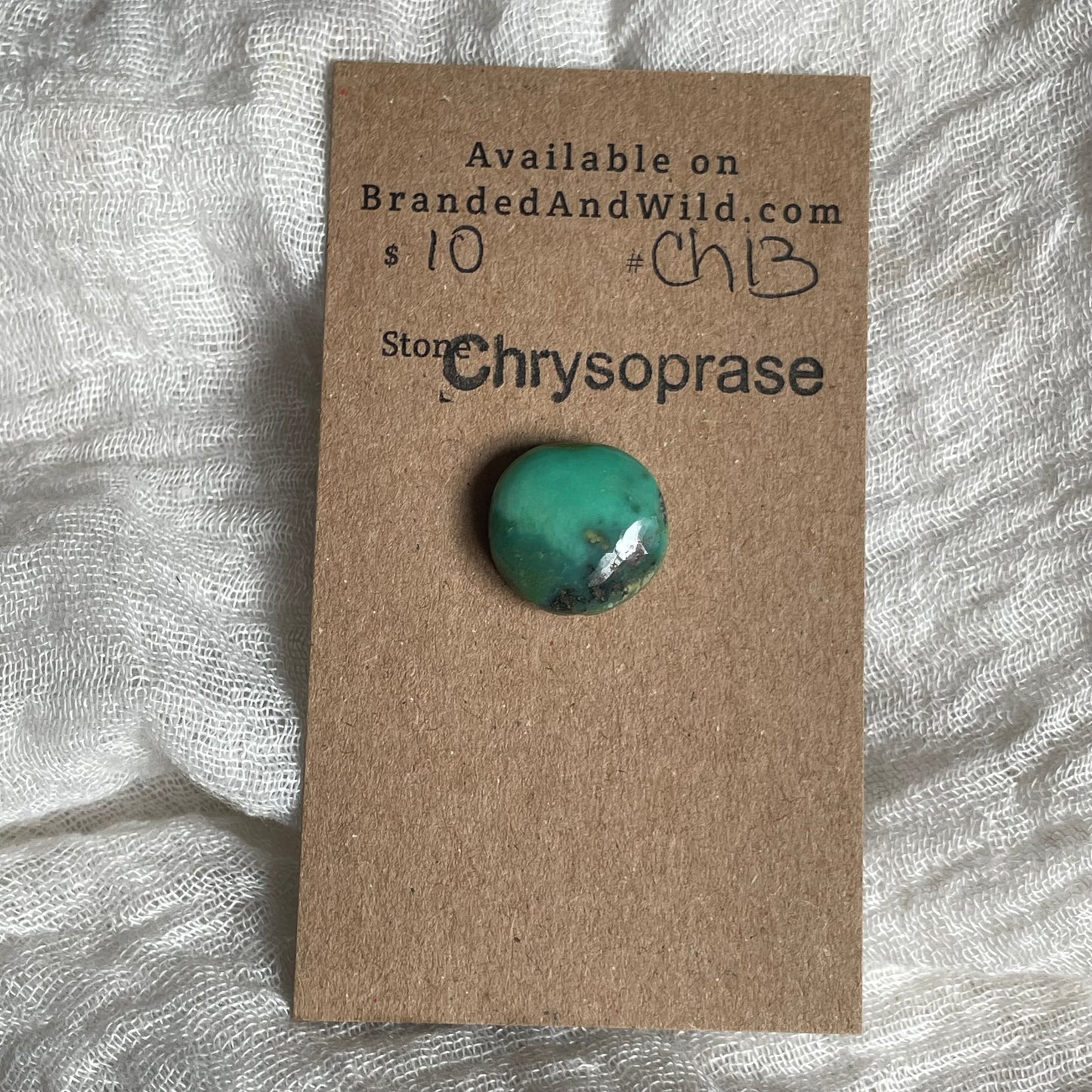 Chrysoprase Cabochon - Ch13 5CE9B139-CF25-4E90-B3BA-B71676FF93D4 Brandedandwild.com