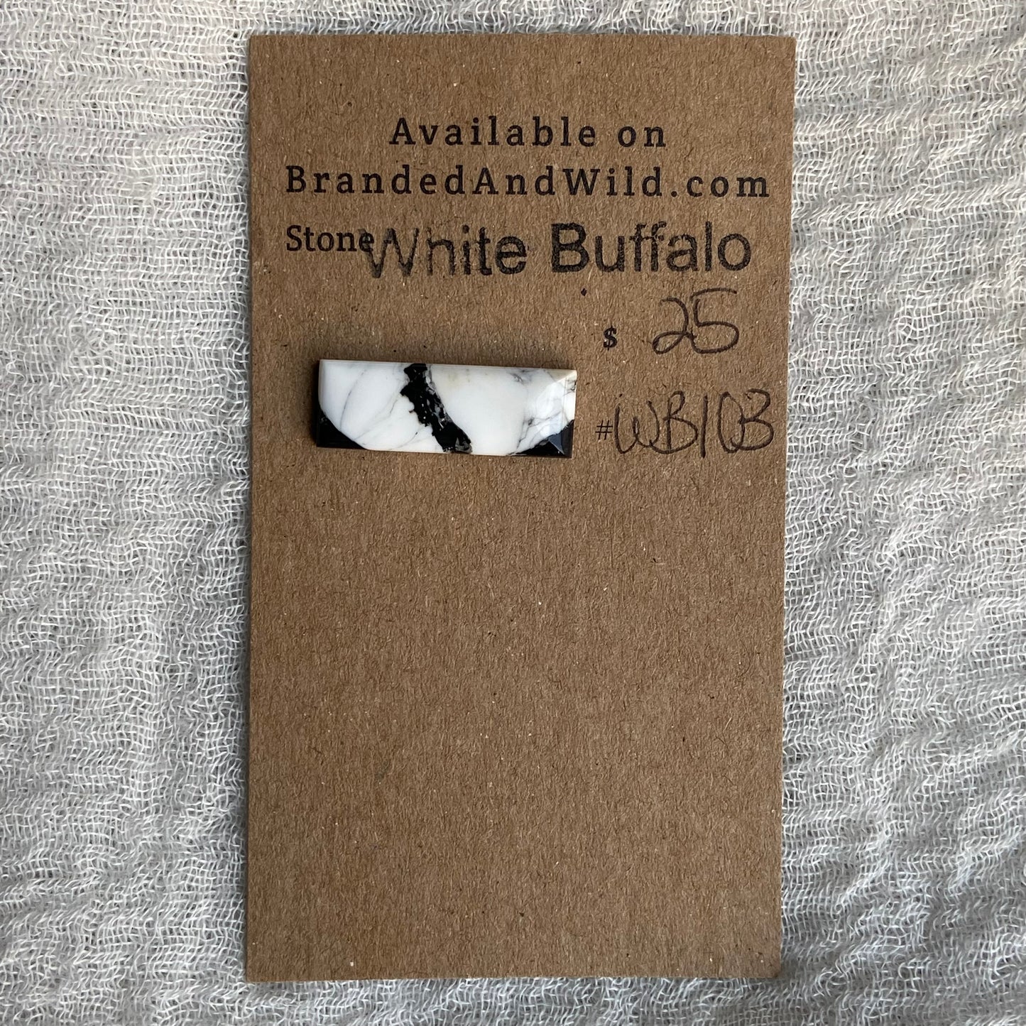 White Buffalo Cabochon - WB103