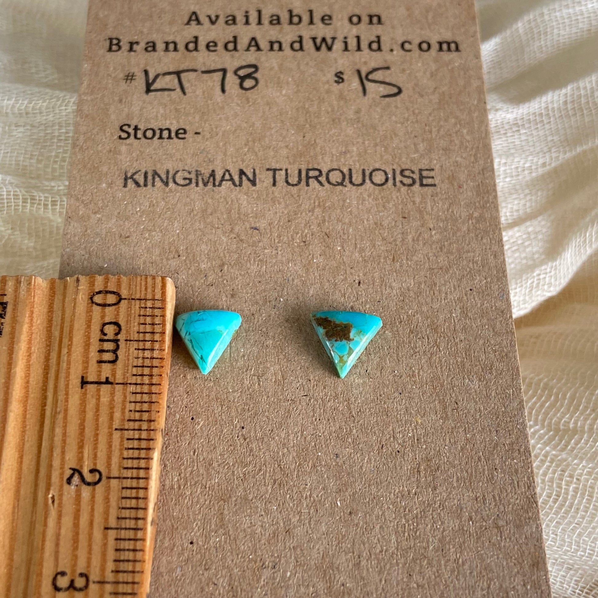 Kingman Turquoise Cabochon - KT78 5D3F4C9A-AC9C-4BEC-AF53-CBE66D11DA37 Brandedandwild.com