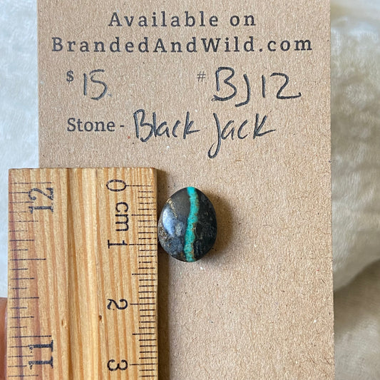 Black Jack Cabochon - BJ12 5D5610A2-7AC9-45EA-951D-4937755EBC62 Brandedandwild.com