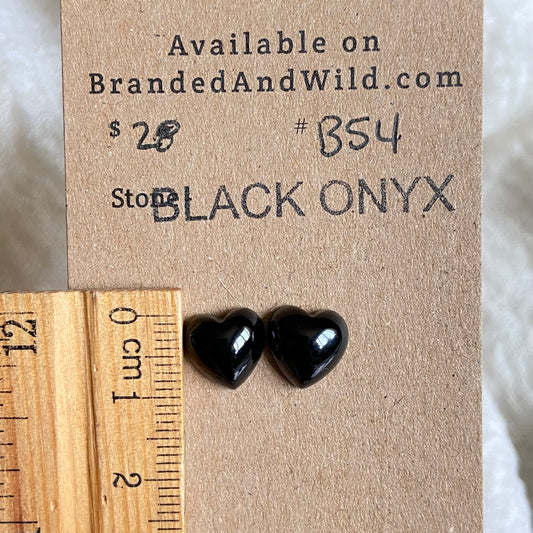 Black Onyx Cabochon - B54 5D8135EE-A758-430A-99B3-E6F580717E54 Brandedandwild.com