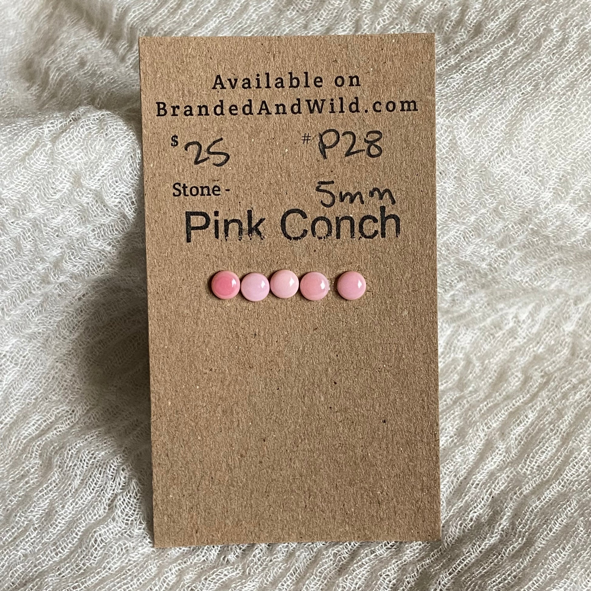 Pink Conch Cabochon - P28 5D94FBB0-0AA5-496A-B1B6-C923FCB08A82 Brandedandwild.com