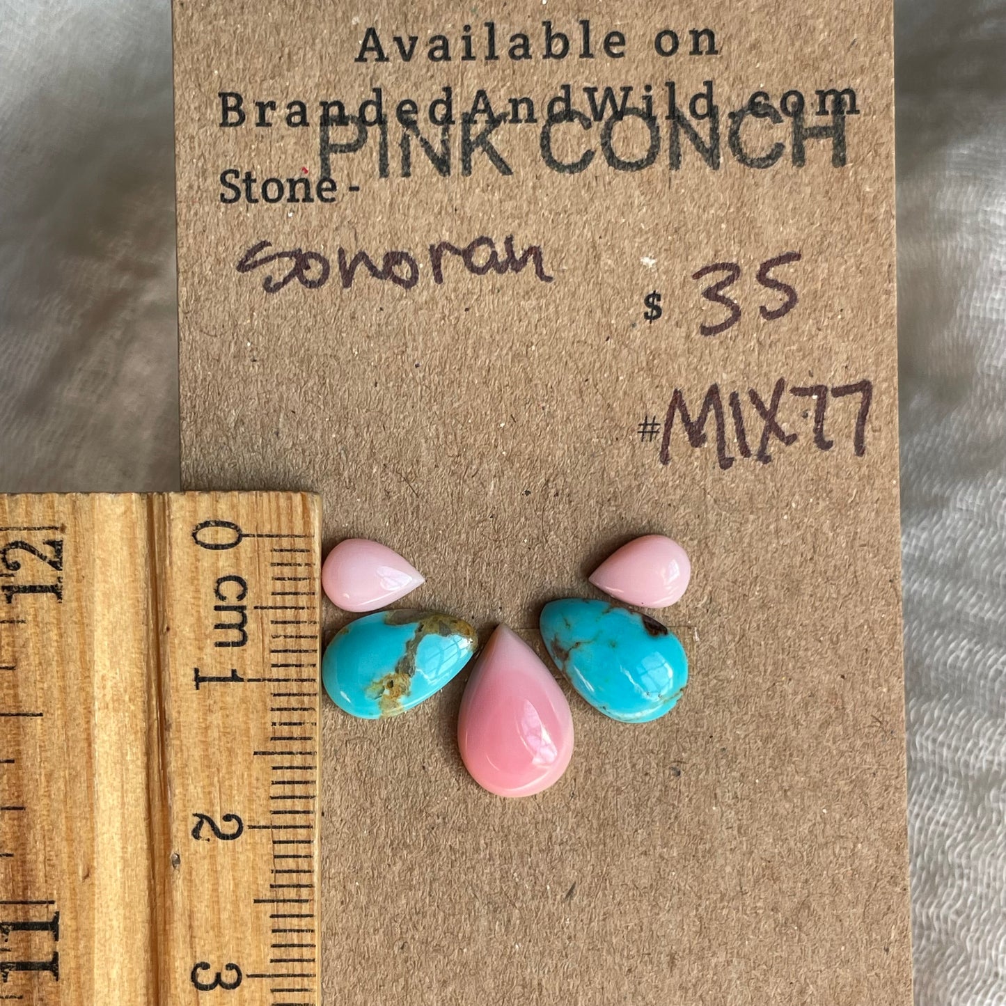 Pink Conch / Sonoran Cabochon - MIX77