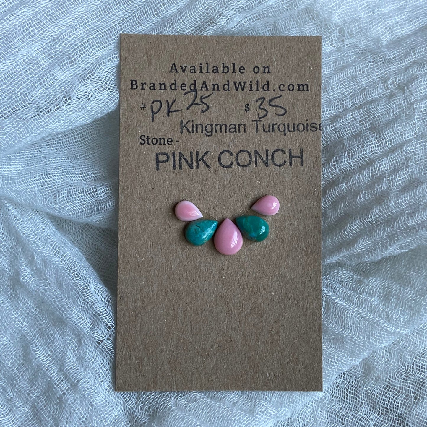 Pink Conch / Oyster Shell Cabochon - PK25