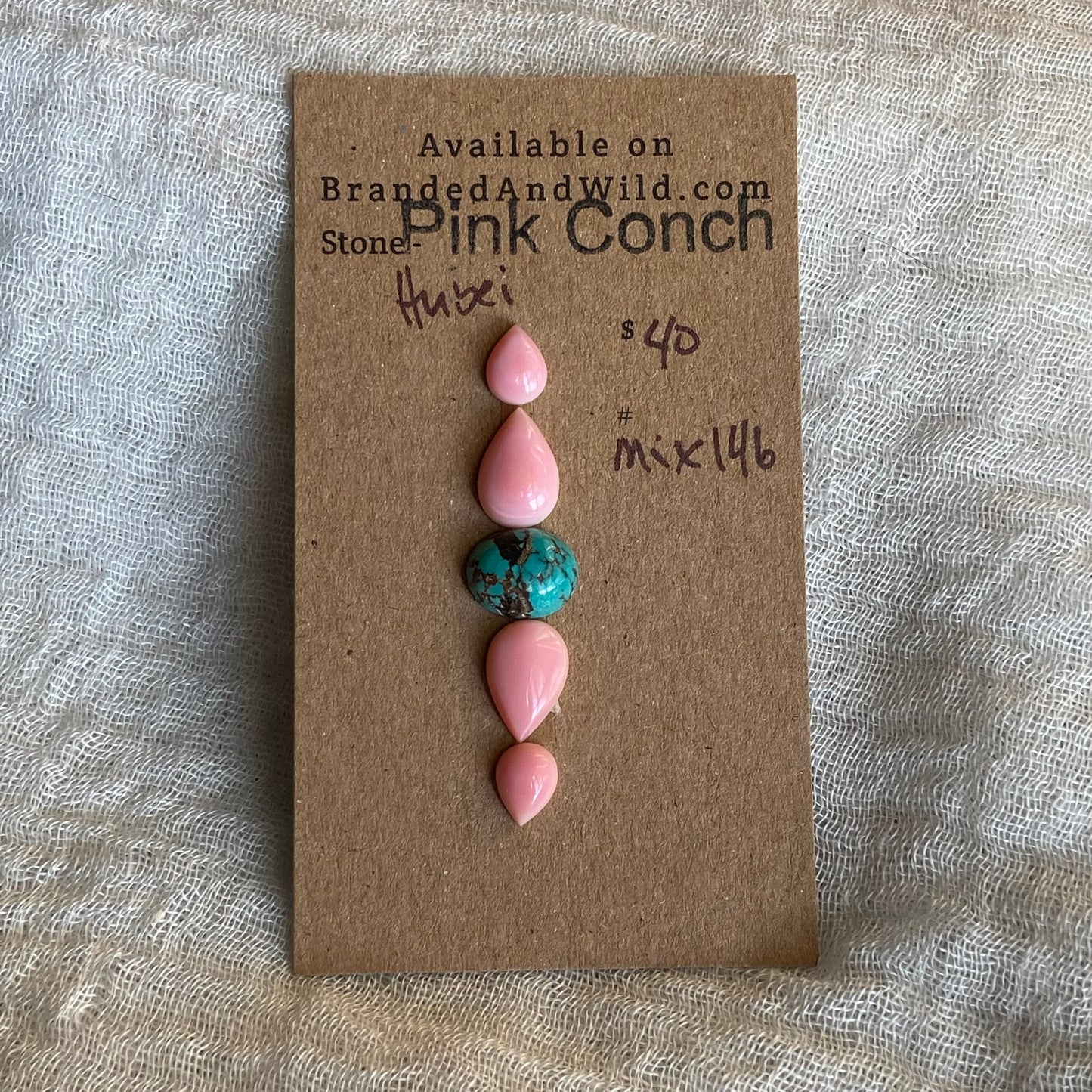 Pink Conch/Hubei Cabochon - Mix146