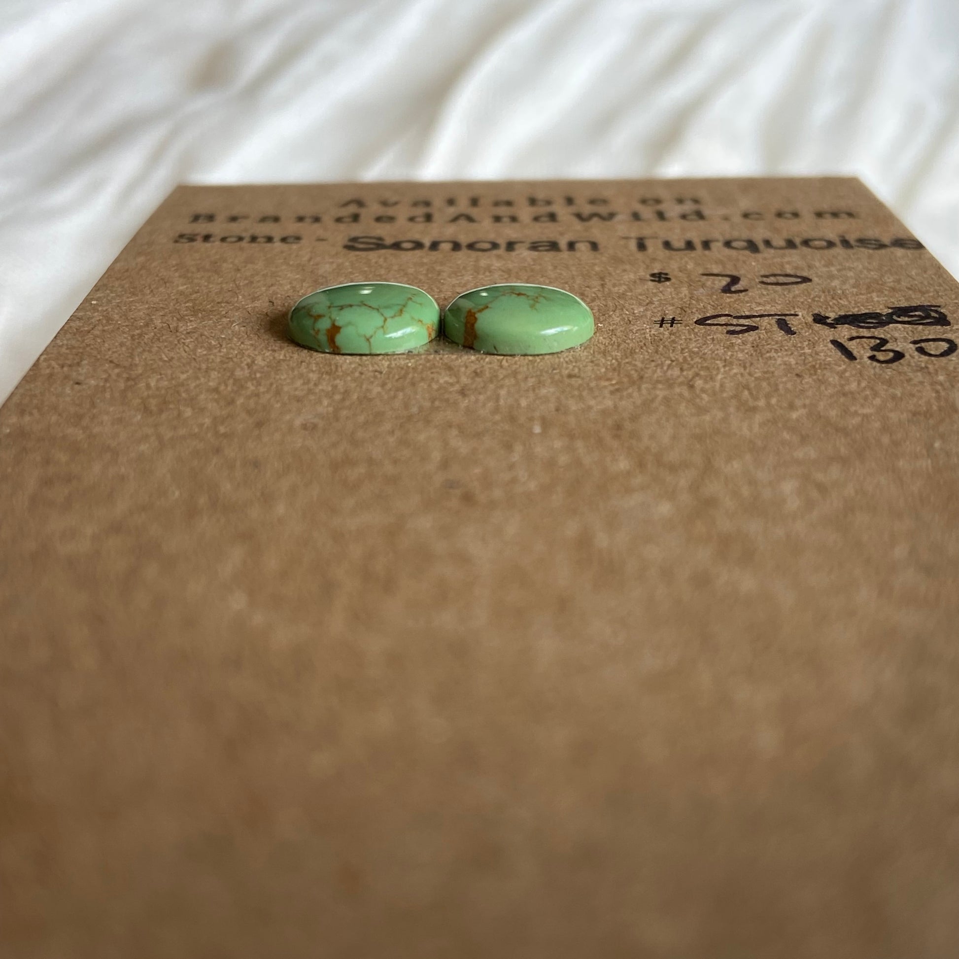 Sonoran Turquoise Cabochon - ST130 5DDCF331-1B31-4155-882C-4BE43EC1FEF0 Brandedandwild.com