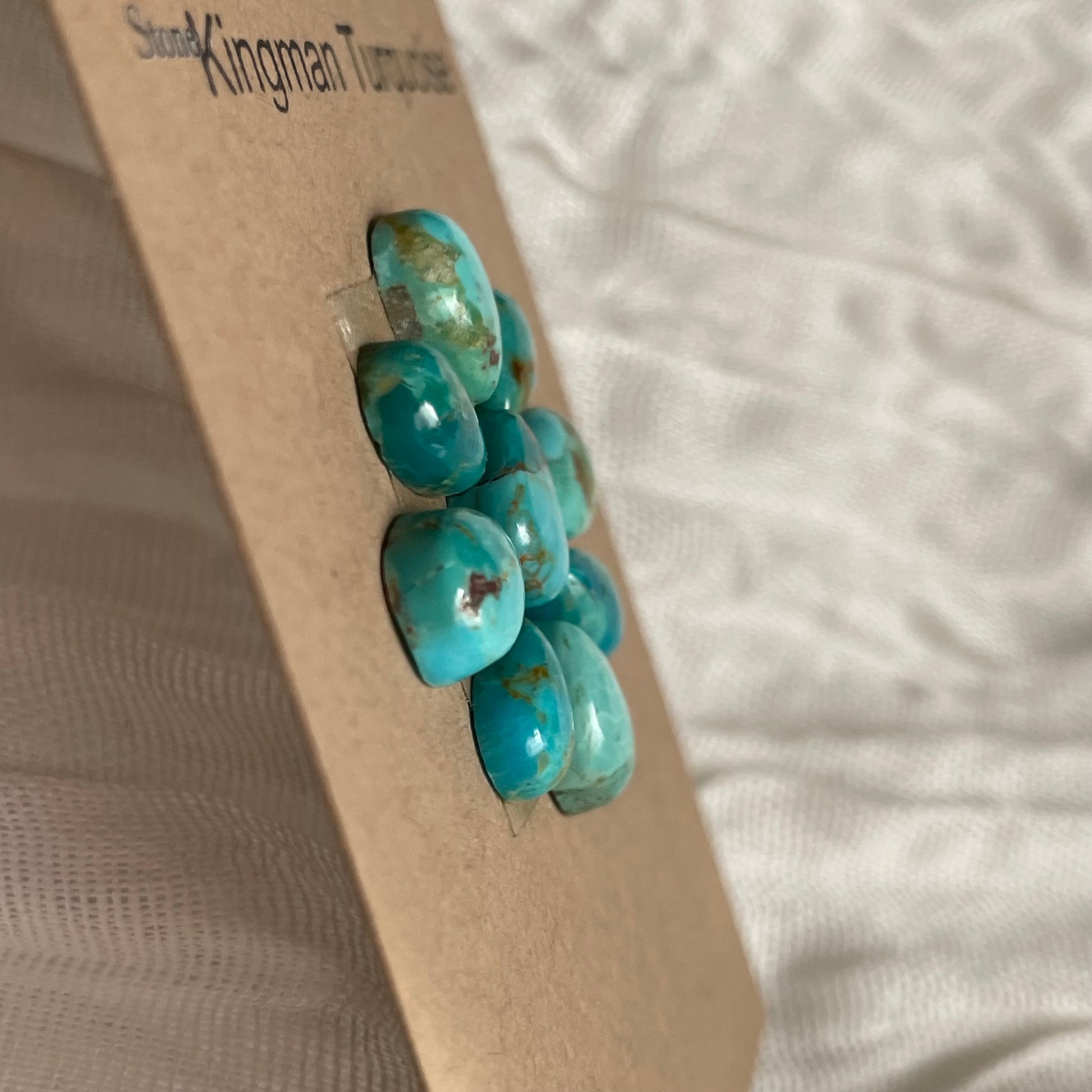 Kingman Turquoise Cabochon - KT13 5DE6BDB1-2E8E-4676-8213-6FC8C10D6A99 Brandedandwild.com