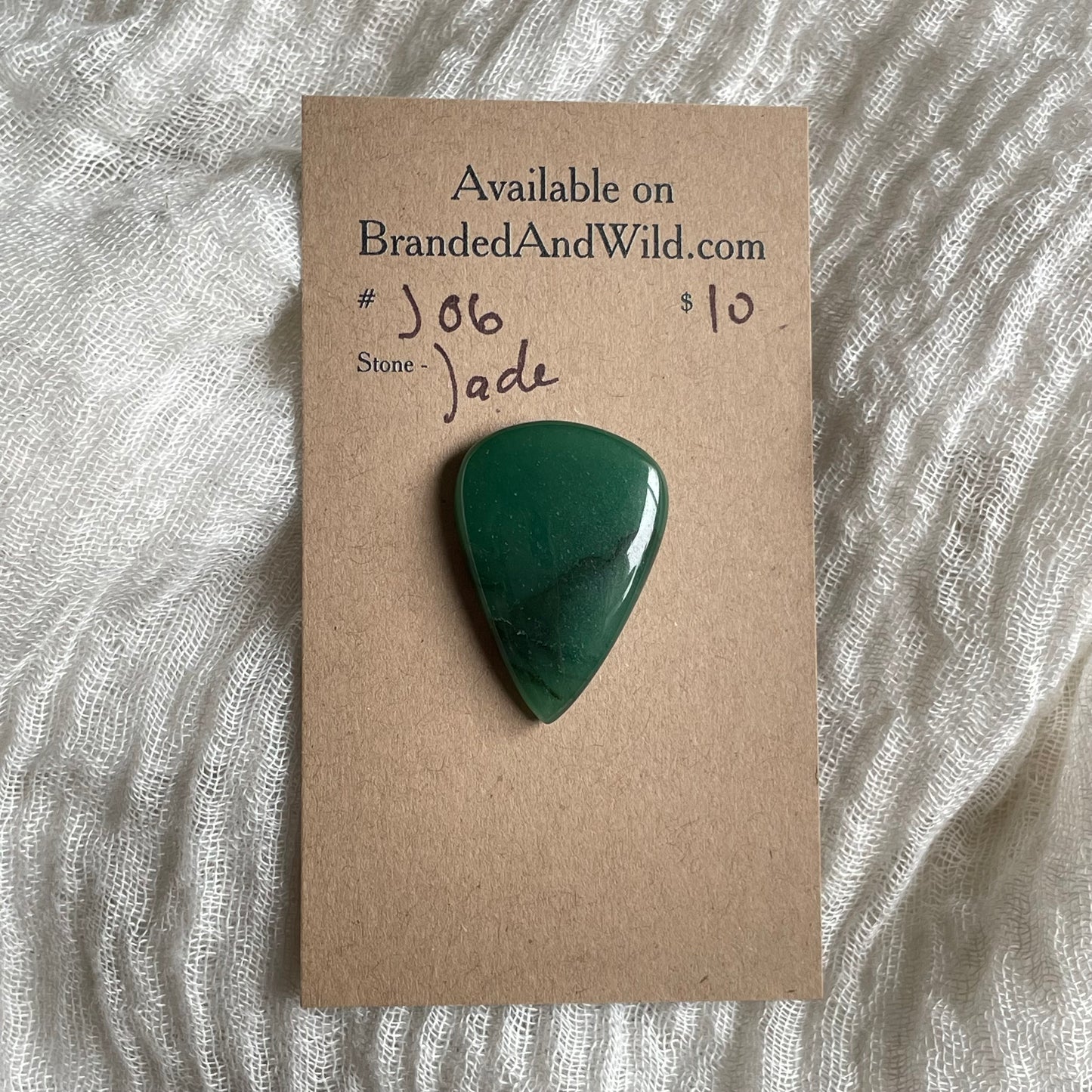Jade Cabochon - J06 5DEF8405-FC22-4271-8310-9438E731853D Brandedandwild.com