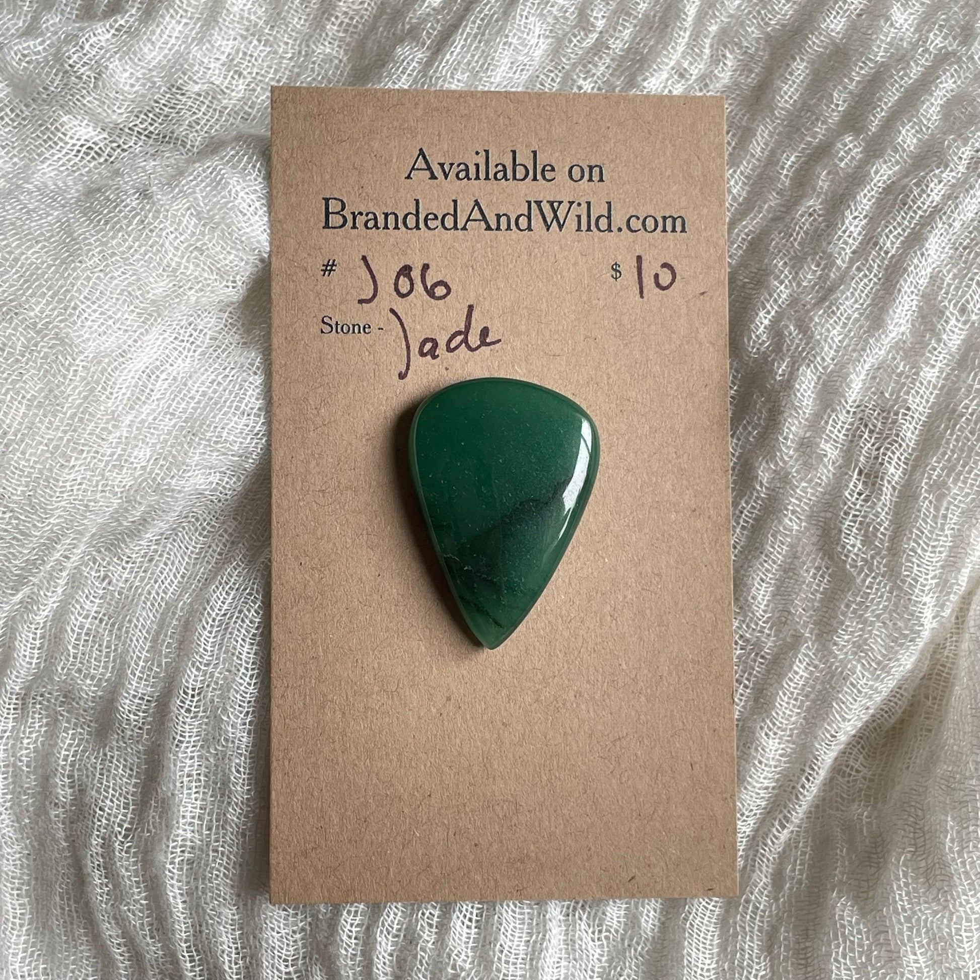 Jade Cabochon - J06 5DEF8405-FC22-4271-8310-9438E731853D Brandedandwild.com