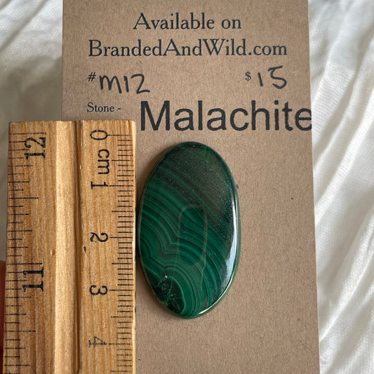 Malachite Cabochon - M12 5E254411-4BC2-4231-AD2A-543C91F1358E Brandedandwild.com