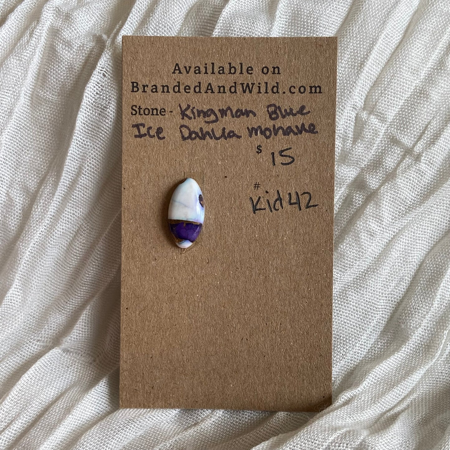 Ice Blue Dahlia Cabochon - KID42 5E3DF8F2-A9AD-4957-9E4B-4A5545E8AF1D Brandedandwild.com
