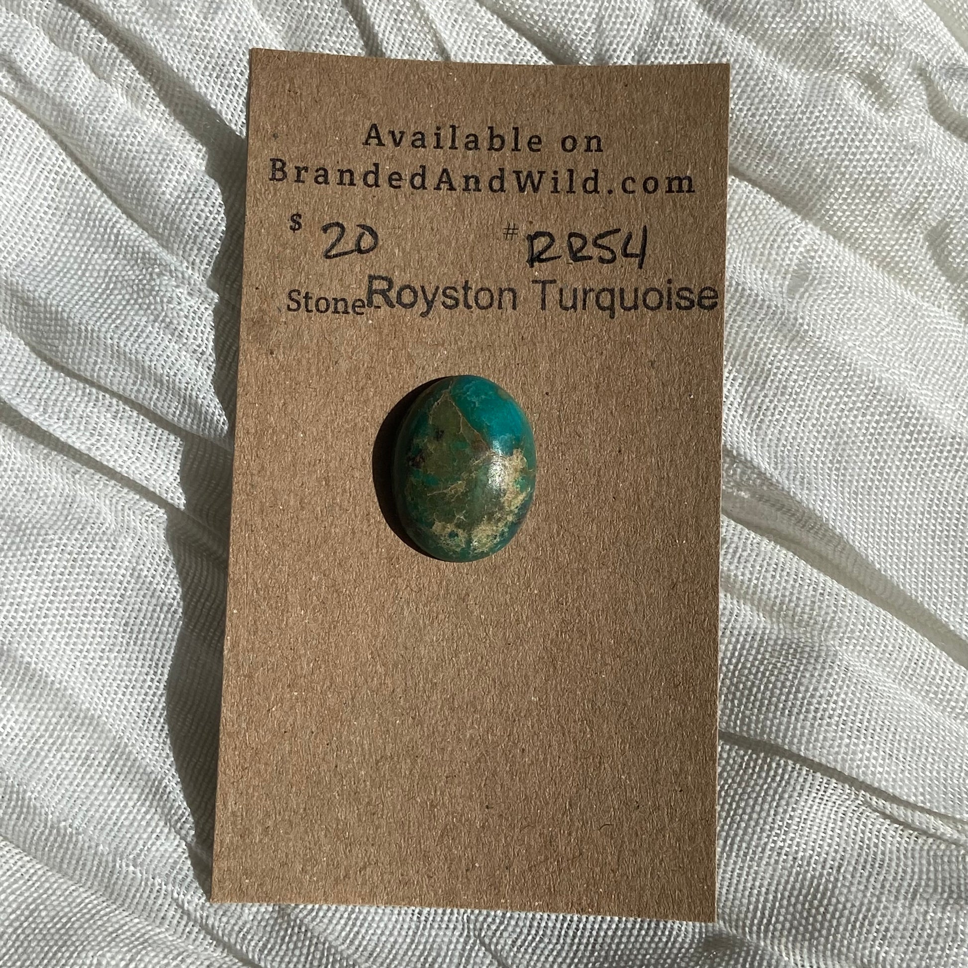 Royston Ribbon Turquoise Cabochon RR54 5E42EC58-B6AE-42E4-9137-929EBF773FE5 Brandedandwild.com