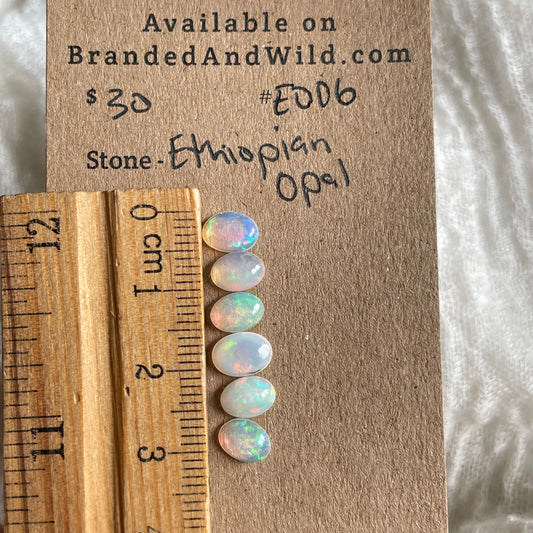 Ethiopian Opal Cabochon - E006 5E5EC572-77FE-4CFC-BE87-197BEF44BD69 Brandedandwild.com