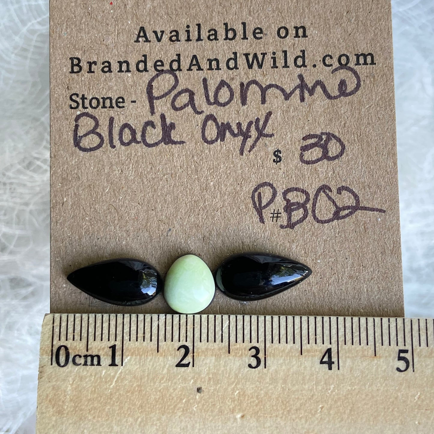 Palomino - Black Onyx Cabochon - PB02