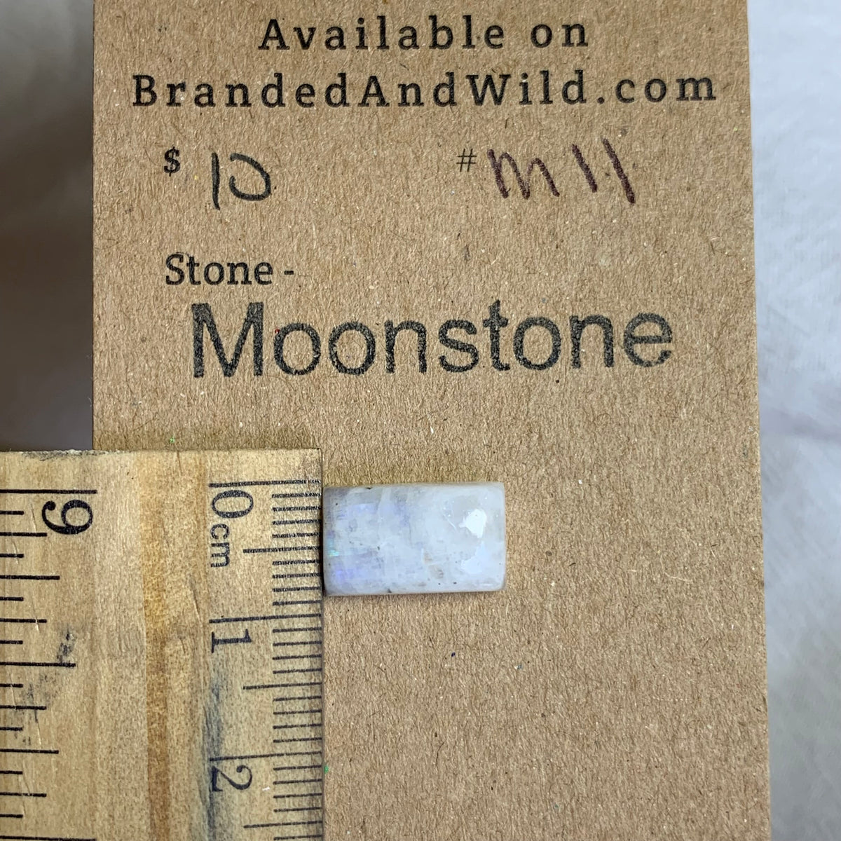 Moonstone Cabochon - MS11 5E6933B2-EEF8-47FA-9A74-903FBEEAF558 Brandedandwild.com