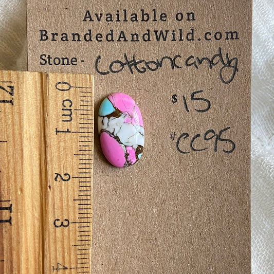 Cotton Candy Cabochon - CC95 5E6A039A-1E69-42BD-B647-EBDE6DAABB4E Brandedandwild.com