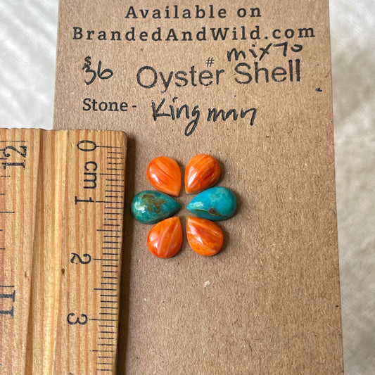 Kingman / Oyster Shell / Cabochon - Mix70 5E7E1930-0921-467C-84EC-526287EE0168 Brandedandwild.com