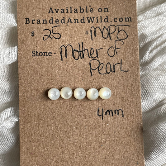 Mother of Pearl Cabochon - MOP5 5E8EA7C3-07ED-4A40-9553-394C74127153 Brandedandwild.com