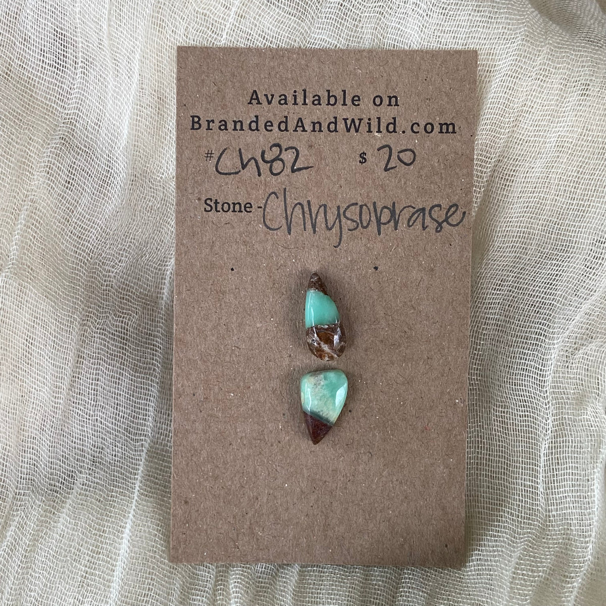 Chrysoprase Cabochon - Ch82 5EBDCE2D-9D10-4D71-A403-6003D963BE2C Brandedandwild.com