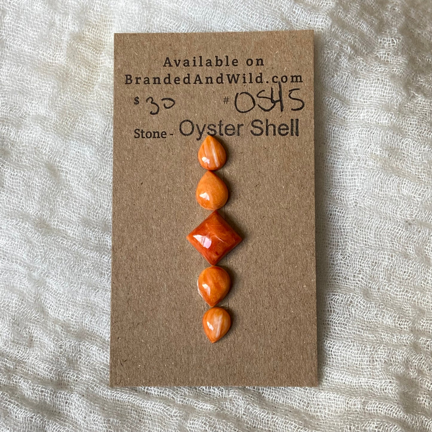 Oystershell Cabochon - OS45 5EC1DFF7-9EEB-44D3-9646-0515377B8602 Brandedandwild.com