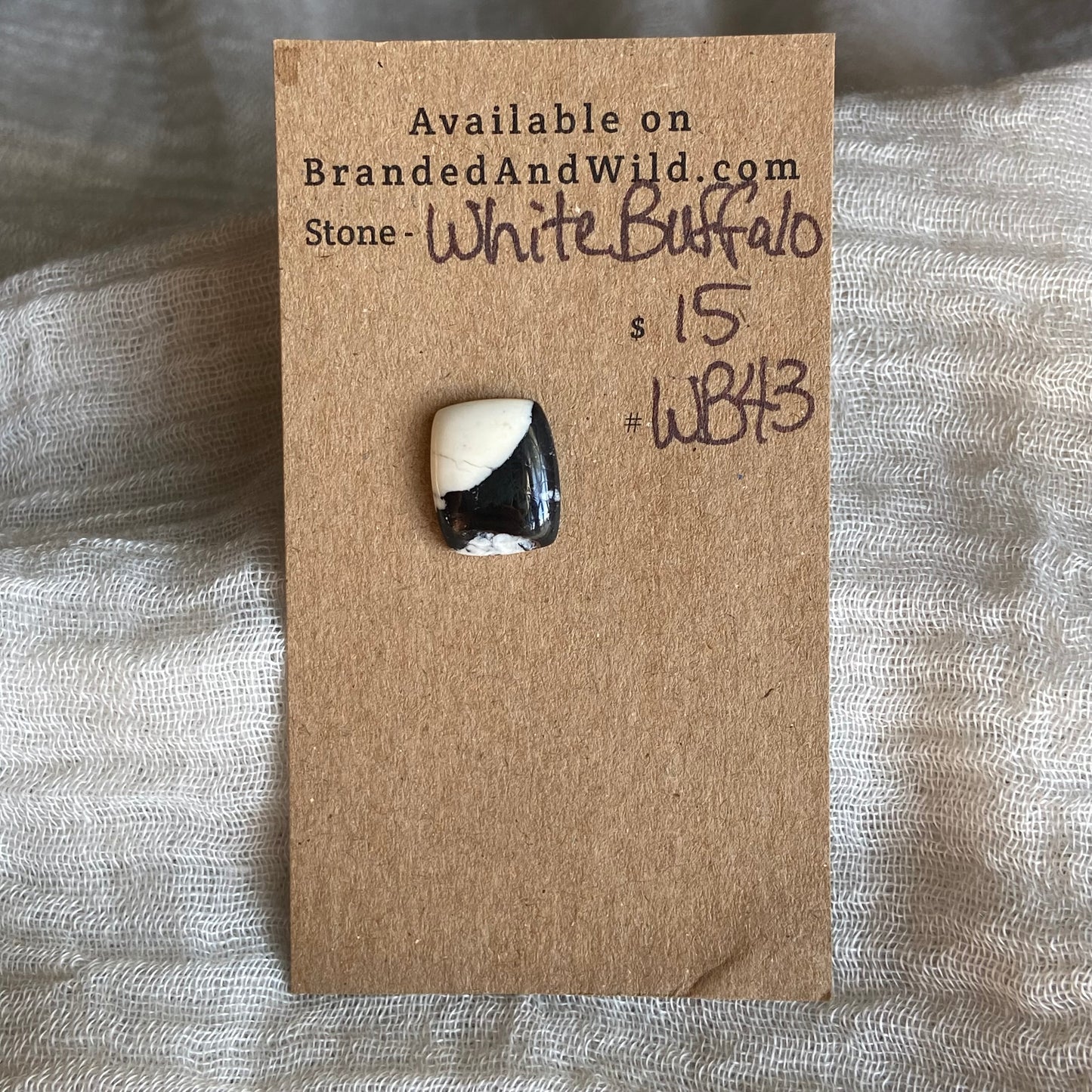 White Buffalo Cabochon - WB43
