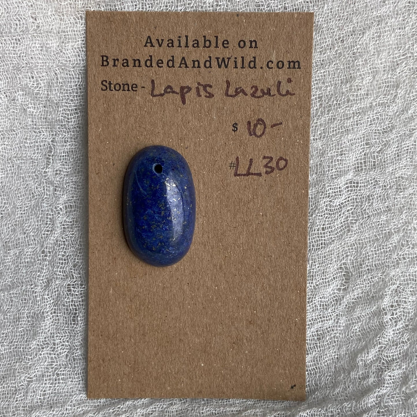 Lapis Lazuli Cabochon -Drilled- LL30